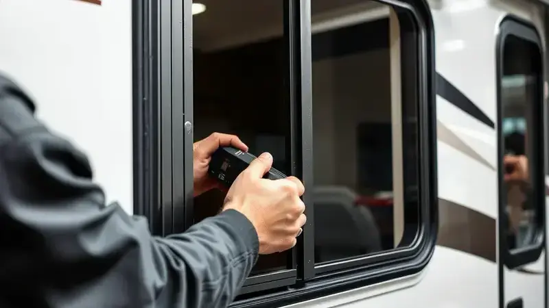 Professional RV window repair and replacement service